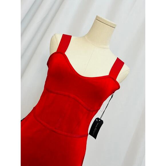 NWT!  Mariam Anna Barska Bustier Short Dress Rouge M - Picture 5 of 11